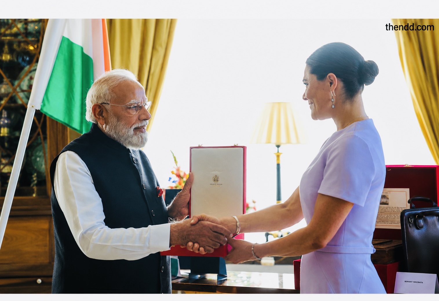 स्वीडन ने पीएम मोदी को सर्वोच्च सम्मान 'रॉयल ऑर्डर ऑफ पोलर स्टार' से किया सम्मानित