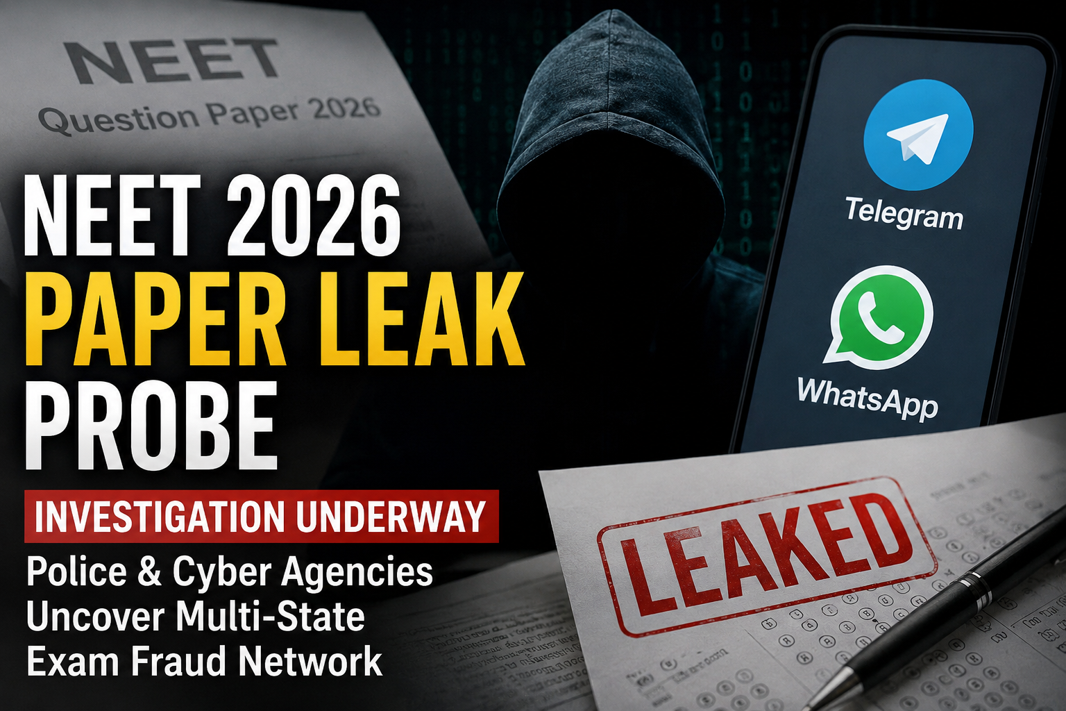 NEET-UG 2026 Leak Probe Uncovers Suspected Nationwide Exam Fraud Network
