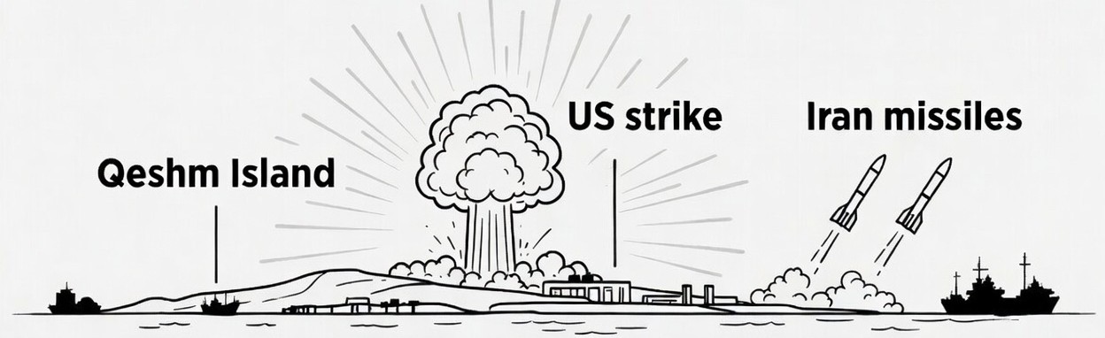 US Forces Strike Iranian Military Site on Qeshm Island