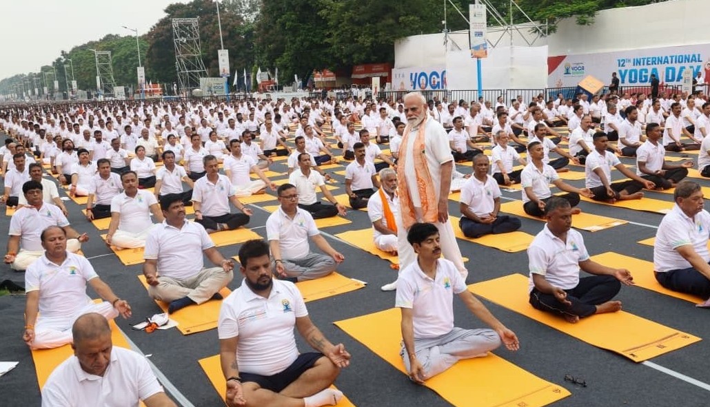 PM Modi Leads International Yoga Day Celebrations from Kolkata as India, World Mark 12th Edition