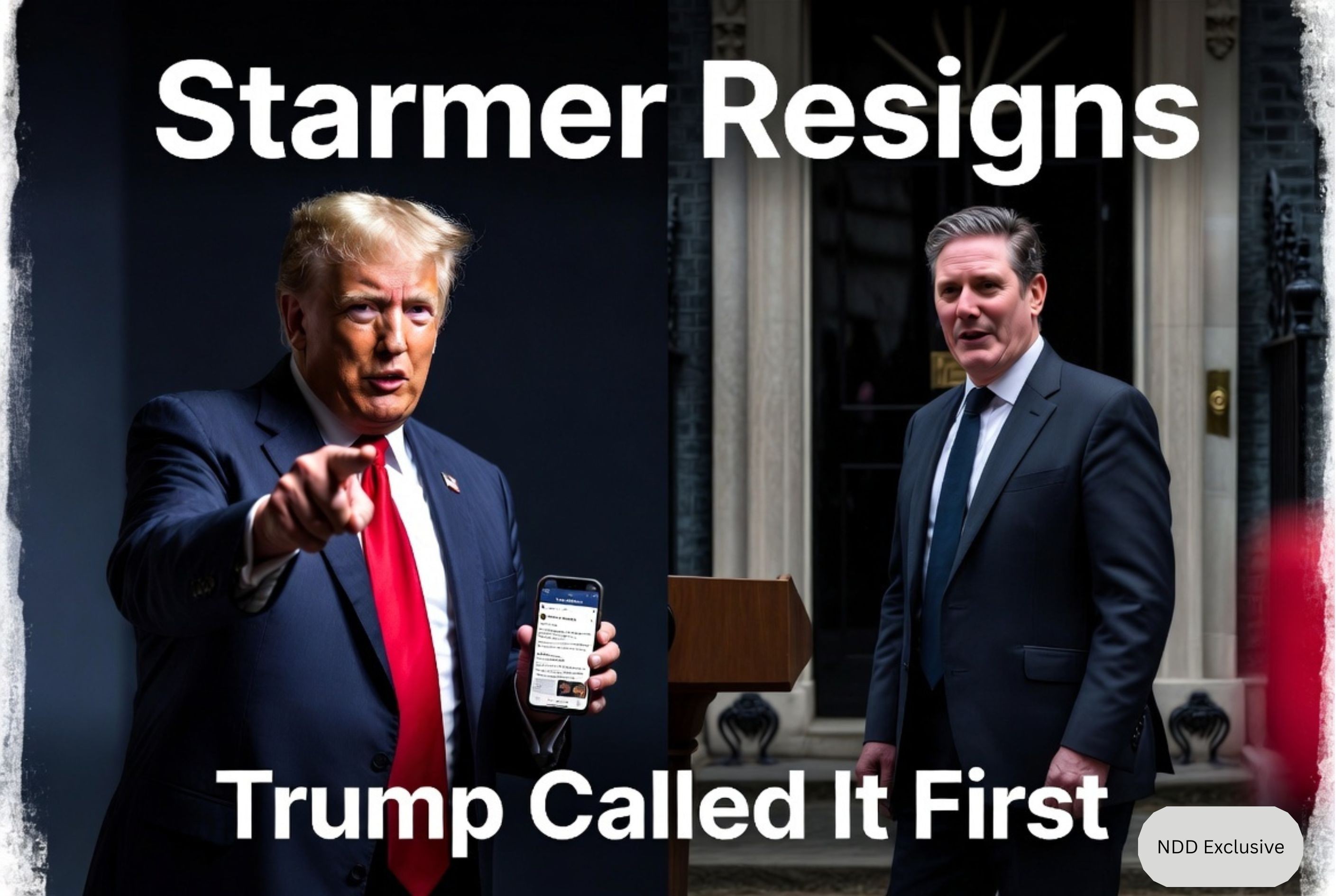 Starmer Resigns as UK Prime Minister, Confirming What Trump Had Already Declared